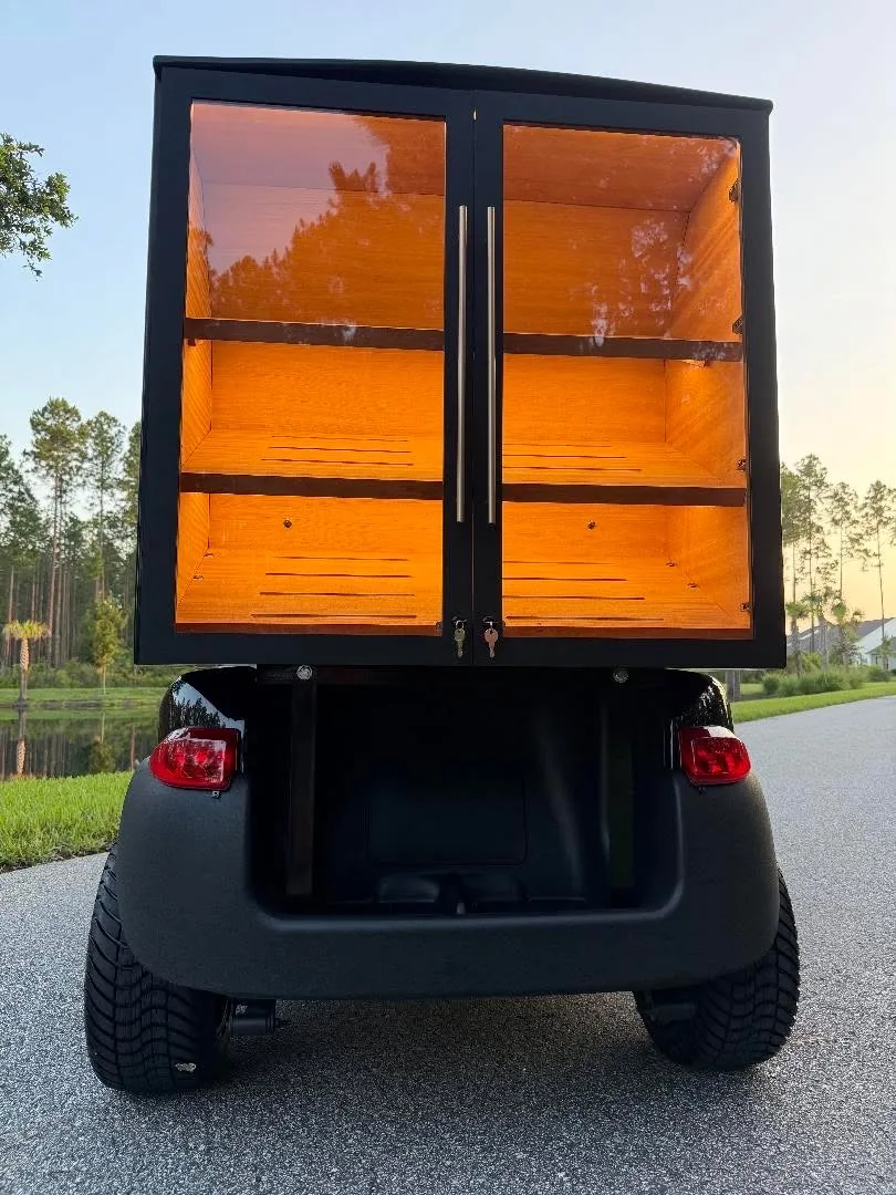 A custom cargo box build, cabinet lighting on