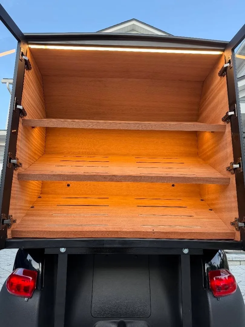 The finished cargo build lit amber