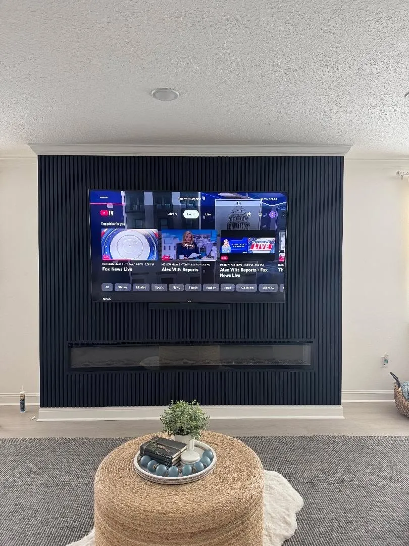 A media wall before its evening